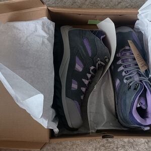 BearPaw Women's Gray and Purple Athletic Shoes